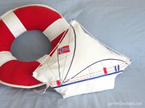 Norwegian Yacht Pillow Private Dock